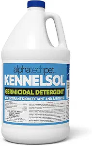 ATP KennelSol Disinfectant Cleaner for Vet Clinics & Kennels, 128 Fl Oz | EPA-Registered, Concentrated Formula, Industrial Germicidal Detergent and Deodorizer for Shelters and Rescue Organizations