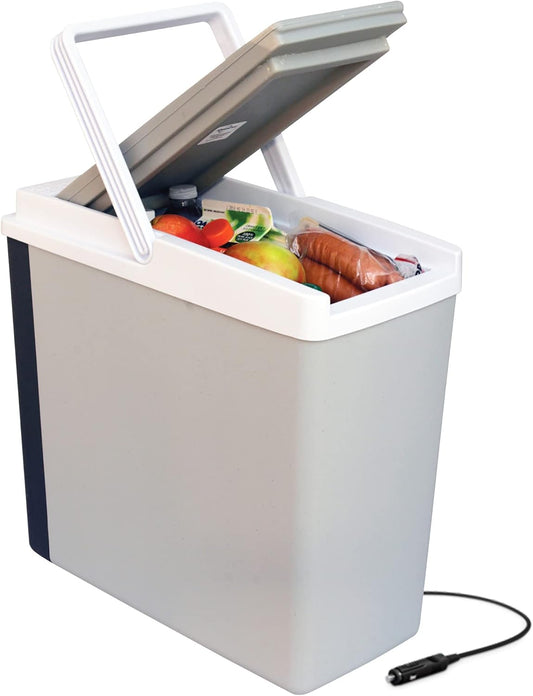 Koolatron 12V Iceless Cooler & Warmer Portable Electric Cooler/Nevera Port til El ctrica for Car Truck Camper Boat, Hard Sided Mini Fridge for Camping Picnic Travel Lunch Food Drinks Office 18 qt