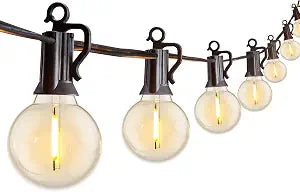 Brightown Outdoor String Lights, 29FT G40 LED IP65 Waterproof Patio Lights