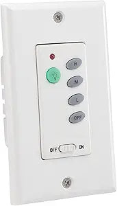 Westinghouse 7787500 Wireless Ceiling Fan and Light Wall Control