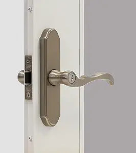 Larson Certified Storm Door M2 Mortise Brushed Nickel Handle Set, Storm Door Handle Replacement with Keyed Deadbolt