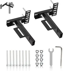 Longzhuo Universal Headboard Brackets, 2 Pack Headboard Kit for Adjustable Bed, with Footboard Extension Kit, Headboard Adapter Brackets for Twin, King, Queen, Full Size Bed Frame