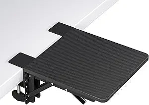 BONTEC Ergonomic Desk Extender Tray, 9.5"x9.1" Wrist Rest Shelf