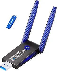 USB 3.0 AC1300Mbps WiFi Adapter for PC, Dual Band 2.4G/5G