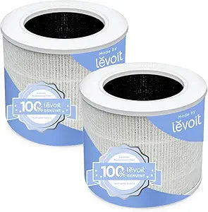 Levoit Core Mini-P Air Purifier Genuine Replacement Filter, AHAM VERIFIDE, Supports HEPA Sleep Mode, High-Efficiency Activated Carbon, Removes Smoke, Odors, Allergens, Core Mini-RF, 2 Pack