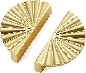 Brushed Gold Cabinet Pulls, 3 Inch CC, 4 Pack