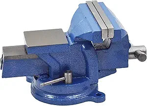 kimllier 5 Inch Heavy Duty Bench Vise with Anvil 360 Degree Swivel Locking Base Bench Clamp, Fit for Clamping Fixing Equipment Home or Industrial