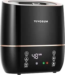 VIVOSUN 2-in-1 Warm and Cool Mist Humidifier, 5L Indoor Ultrasonic Air Humidifier with Essential Oil Tray for Bedrooms, Plants, Offices and Babies