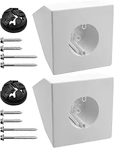 2PCS Fan Mounting Box, FB900-2 Ceiling Fan Mounting Bracket for Cathedral Ceiling Angles of 80 and Up, 70 LBS Fan 200 LBS Light Fixture Support, White