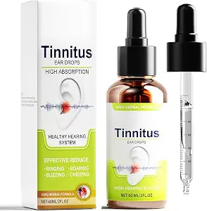 Tinnitus Relief for Ringing Ears, Natural Herbal Tinnitus Ear Drops
