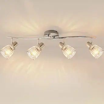 HiBay 4-Light Track Lighting Modern, Adjustable Ceiling Light Fixture