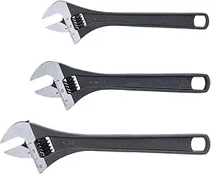 3 Piece Adjustable Wrench Set