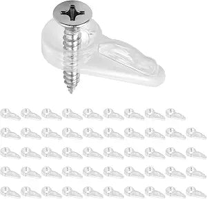 50Pcs Cabinet Glass Retainer Clips Window Screen Clips Glass Retainer Clips