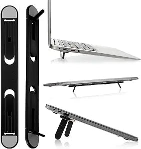 Foldable Keyboard Riser Stand, Self-Adjusting Laptop Feet with Dual Angles Small Computer Stand Portable PP Computer Keyboard Lift for Desk