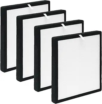 TZ-K2 Filter Replacement, Compatible with ToLife TZ-K2 Air Purifier, 3-in-1 H13 True HEPA Filter, Activated Carbon and Pre-filter, TZ-K2-A, 4 Pack
