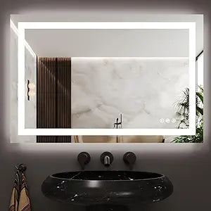 Protylctaster led Bathroom Mirror with Lights 24x36 inch,led Wall Mirror,Mirror led,Anti-Fog,UL Listed (Backlit and Front Lighted)