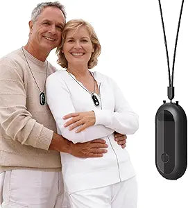 S25 Pro Wearable Air Necklace, Personal Air Necklace Around The Neck, Travel Size Air Necklace∩╝Black∩╝