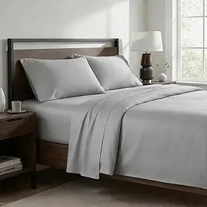 Cotton Sateen Sheets - 800 TC Luxury Bedding Set - Cooling & Soft, Deep Pockets with All Around Elastic Snug Fit, 4 Piece Hotel Sheets