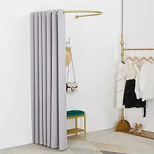 Fitting Room,Locker Room,Clothing Store Changing Room, DIY Temporary Locker Room with Shading Curtain and Hook Up, Privacy Screen Partition for Office Outdoor Activity and The Mall