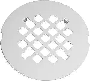 Artiwell 4-1/4 OD Snap-in Shower Drain Cover, Round Shower Drain Strainer Grid, Replacement Cover, Designed for Long-Lasting(Chrome Plated)
