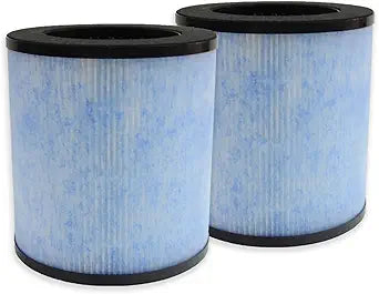 PUREBURG KF-spider Replacement Filter Compatible with Kokofit KF-spider & Elechomes P1800 Air Purifier, 2-Pack H13 HEPA 4-Stage Filtration Activated Carbon 2-in-1