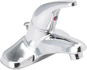 EZ-FLO Prestige Collection Single Handle Low Spout Lavatory Faucet, Bathroom Sink Faucet with Solid Lever Handle, Chrome, 10094LF