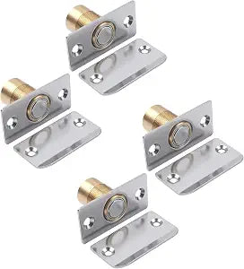 Adjustable Magnetic Door Ball CatchSilver, 4 Pack