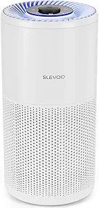 SLEVOO Air Purifier for Home Bedroom up to 1015 ft┬▓, Allergies Pet Hair, 3-in-1 Filter with hepa Air Purifier, Ultra Quiet 24 DB Sleep Mode,Aromatherapy,clean for Allergies,Pollutants,Smoke ∩╝White∩╝