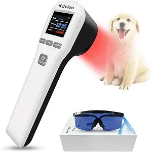 Dog Red Light Laser Therapy Device, 4x808nm+16x650nm, Cold Laser Therapy Devices for Pain Relief, Red Light Laser Therapy for Dog Arthritis, Home Vet Light Therapy Device for Dogs, Cats