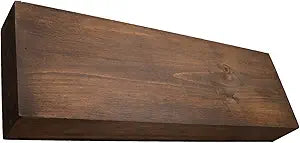 Wilson Thick Solid Floating Wood Mantel Shelf (Display as Floating Shelf or Fireplace Mantel, Match Any Home Decor from Contemporary to Rustic) (3" Thick x 7.5" - 8" Wide) (36 Inches, Coffee)