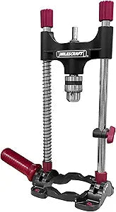 Milescraft 1318 DrillMate Portable Drillling Guide  Precision Drilling Jig Attachment for Drilling Angled or Straight Holes, Adjustable Drill Guide Attachment, Portable Drill Press with 3/8 Chuck
