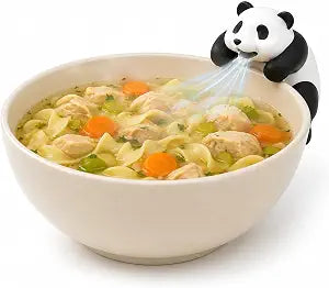Mini Food Cooling Fan - Panda Mug Cooler & Cup Charm 3-5 Minute Fast Coffee Cooler, USB Rechargeable Portable Mini Fan for Food, Desk & Kitchen