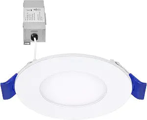 Maxxima 3 in. Ultra Thin Recessed LED Downlight, 500 Lumens, 5 CCT, White