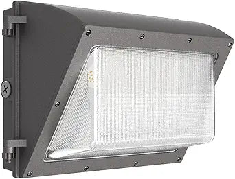 LED Wall Pack Light 120W Exterior Lighting with Glass Lens Dusk to Dawn 18000LM 5000K IP66 100-277V Commercial Outside Security Light for Entry, Yard, Shop, Warehouse, Parking Lot,5-Yr Warranty