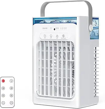 Portable Air Conditioners, 3-in-1 Portable AC Unit, Personal Mini Air Conditioner With 1000ml Water Tank, 2/4/6H Timer (Blue)