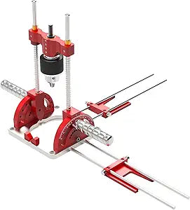 Portable Drill Press, Angle Drill Guide Self-Centering for 1/16" - 1/2" Power Drills 0 To 60 Angle Drill Guide with Drill Chuck & Key, Self-Centering Base Woodworking Furniture