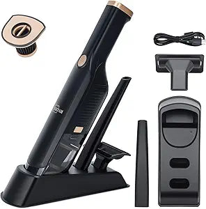 Handheld Vacuum Cordless,Dust Busters Cordless with Storage Dock,15KPA High Power Portable Vacuum Vordless,USB Quick Charge,Mini Vacuum with Multi-Nozzles & Washable FilterBlack