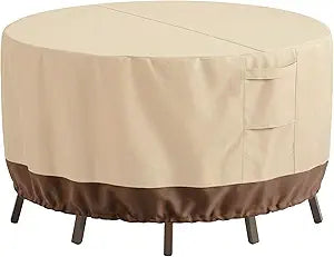 Patio Furniture Covers Waterproof, Outdoor Furniture Covers Waterproof Windproof with Padded Handles, Heavy Duty 600D Oxford Outdoor Table Chair Set Cover