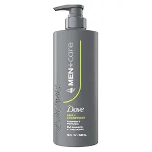DOVE MEN + CARE 2-in-1 Shampoo and Conditioner Lime + Cedarwood, 18 Fl oz