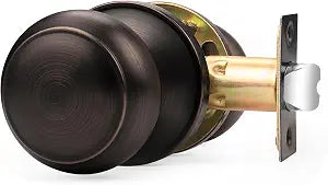 Probrico Colonial Style Door Knobs Door Locks (Passage, Oil Rubbed Bronze)