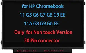 11.6" Screen Replacement for HP Chromebook 11 G3 G4 EE G5 G6 G7 G9 EE 11A G8 EE, ProBook 11 G2, Stream 11 Pro G3 Series LCD LED Display Panel WXGA HD 30 Pin EDP Side Brackets Non Touch