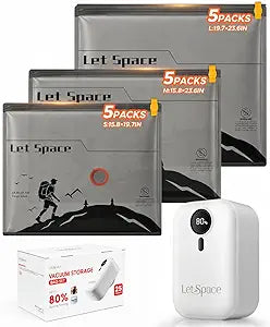 Vacuum Storage Bags with Electric Pump,Covers -60kPa Vacuum Seal Bags for Clothing Devices, Travel Bags with Portable Cordless Pump Included, Compatible with Bags 15 Combo Set