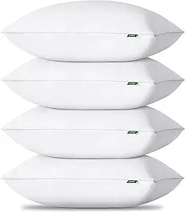 HIMEET Pillows King Size Set of 4, Luxury Fluffy Bed Pillows for Sleeping 4 Pack, Soft and Supportive Bed Pillow with Down Alternative Filling for Side and Back Sleepers (19"x34")