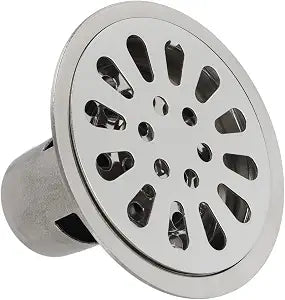 Floor Drain 3.5 Inch Stainless Steel Odor Deep Water Sealing Round Shower Drain Kit for Kitchen Bathroom Balcony