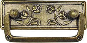 4-Pack 2 1/2" Antique Brass Bail Drawer Pull Hanging Pulls Drop Swing Handles Cabinet Knob Hardware 64 mm 2.5" Centers (4)