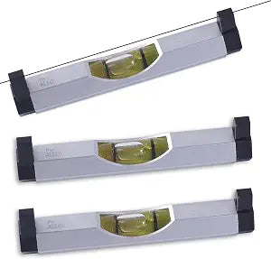 BETHEL 3 Packs Bubble Line Level String Tools, Aluminum Mini Leveler for Construction, Engineering, Camping, DIY Projects