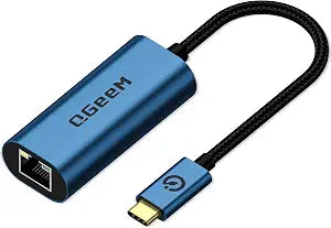 USB C to Ethernet Adapter 1000Mbps Gigabit Type-C to RJ45 Network Dongle