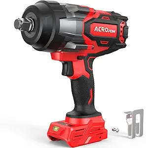 ACROPOW Cordless Impact Wrench Compatible with Milwaukee 18V Battery 1/2 1700FT-LBS Brushless High Torque Impact Driver, Auto-Stop Reverse, Variable Speed Heavy Duty Impact Gun(Bare Tool)
