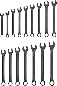 Neiko 03575A Jumbo Combination Wrench Set | 16 Piece | MM | 6 mm to 32 mm | Raised Panel Construction