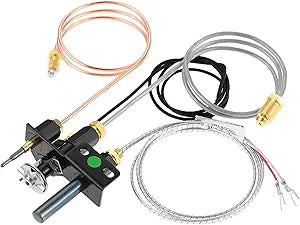 69L17 Pilot Burner Assembly, Natural Gas Ignition Replacement Parts 69L1701 J4117 904405 108084-02 Compatible with Lennox, IHP, Serefina, Superior, Astria Direct Vent Natural Gas Fireplaces
